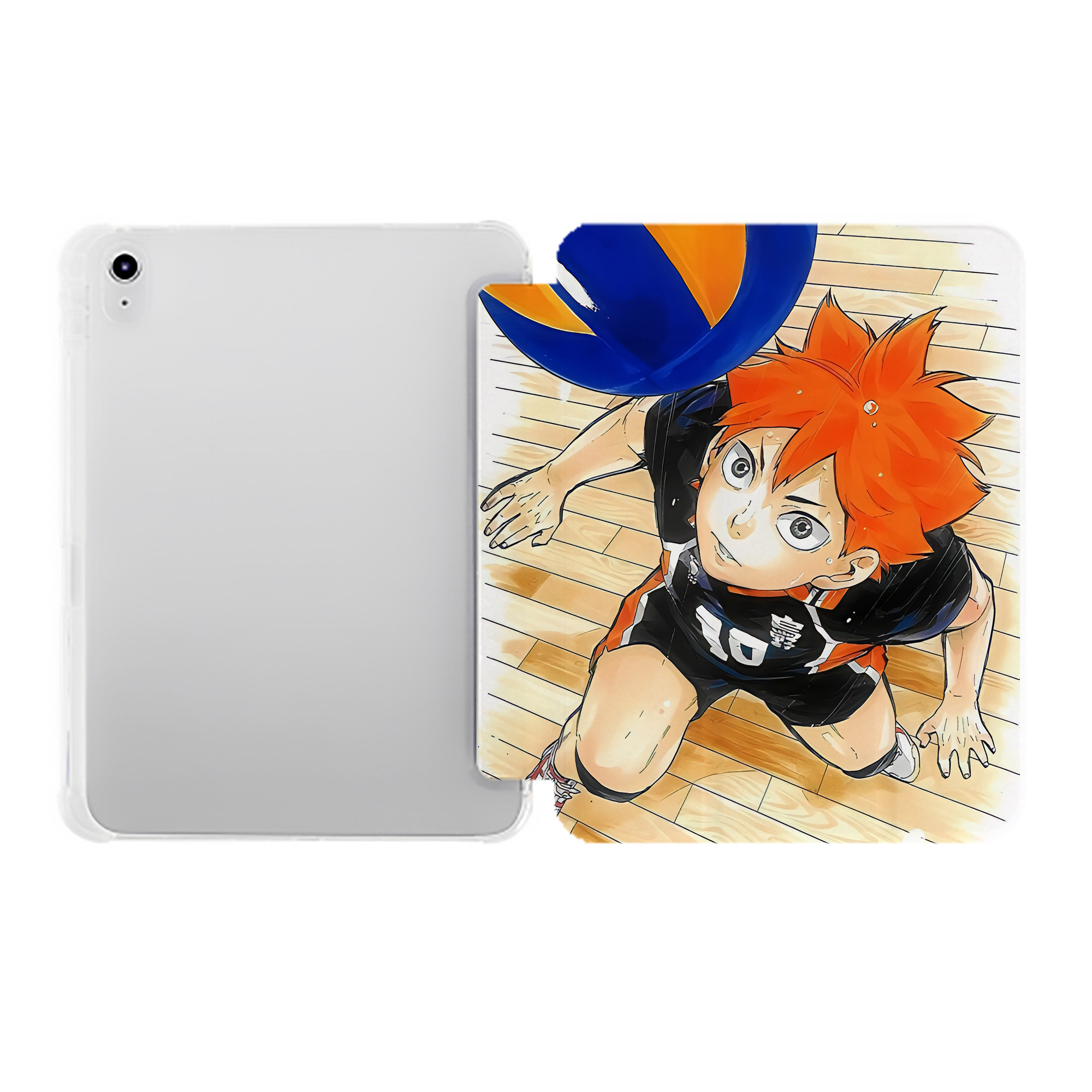 （画像用） ハイキュー!! Haikyu!! IPad ケース ペン収納付き 三つ折りスタンド PUレザー×シリコン 対応機種9.5/10.5/10.9インチ